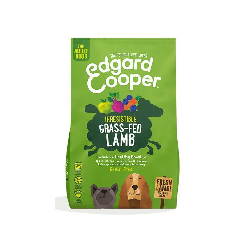 Edgard & Cooper Dog Carne Fresca di Agnello Nutrito con Erba senza Cereali 700 gr