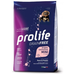 Prolife Grain Free Sensitive Puppy Mini Crocchette Maiale e Patate 7kg