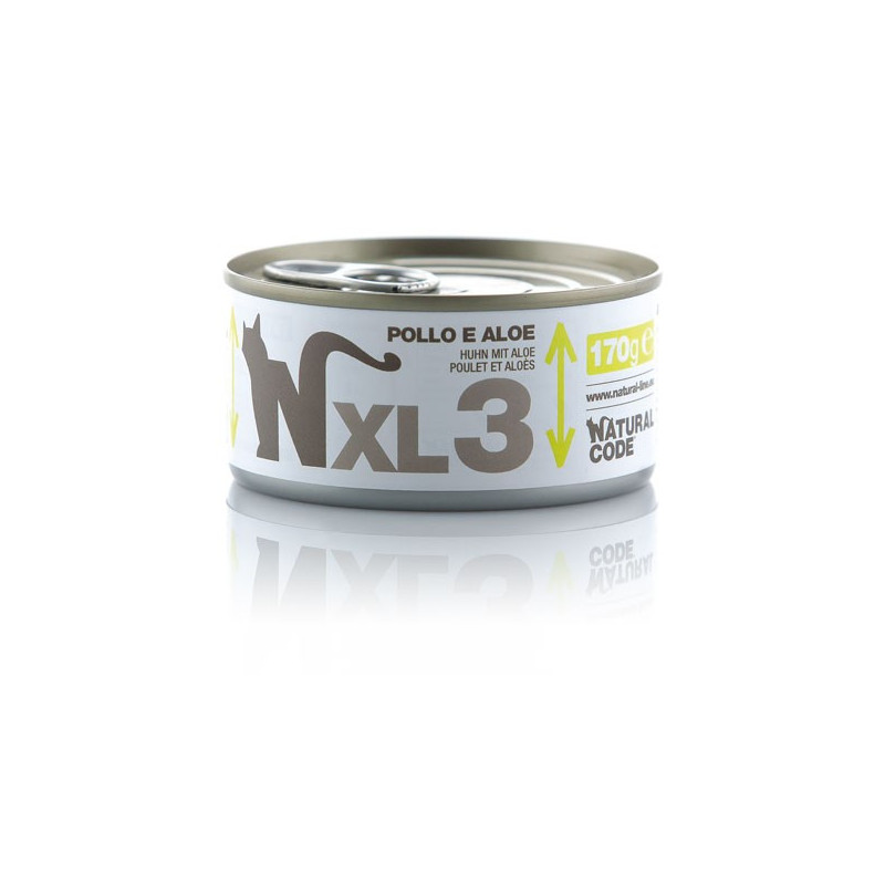 Natural Code XL 3 Gatto Pollo E Aloe 170 Gr