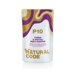 Natural Code P10 Gatto Tonno E Piccoli Pesci Bianchi 70 Gr