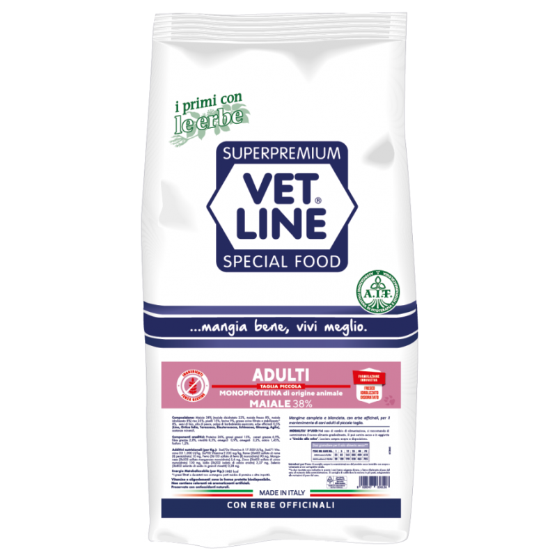 Vet Line Adulti Taglia Piccola Maiale 12,5kg