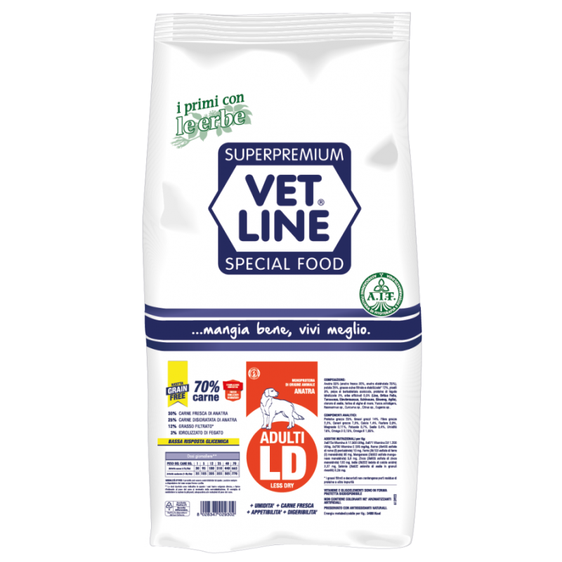 Vet Line Adulti LD Anatra 3 Kg