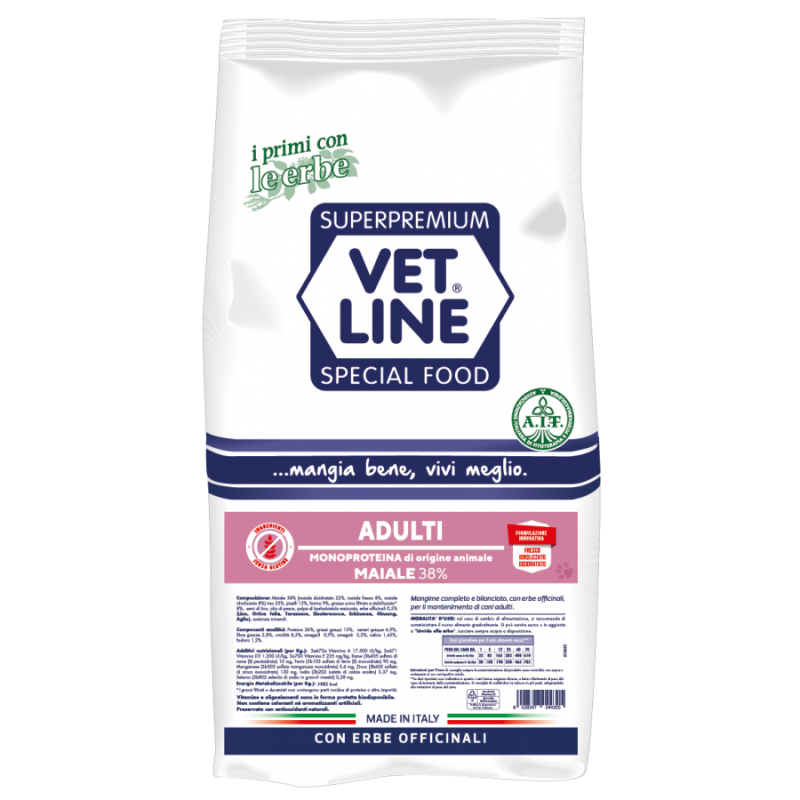 Vet Line Adulti Maiale 3kg