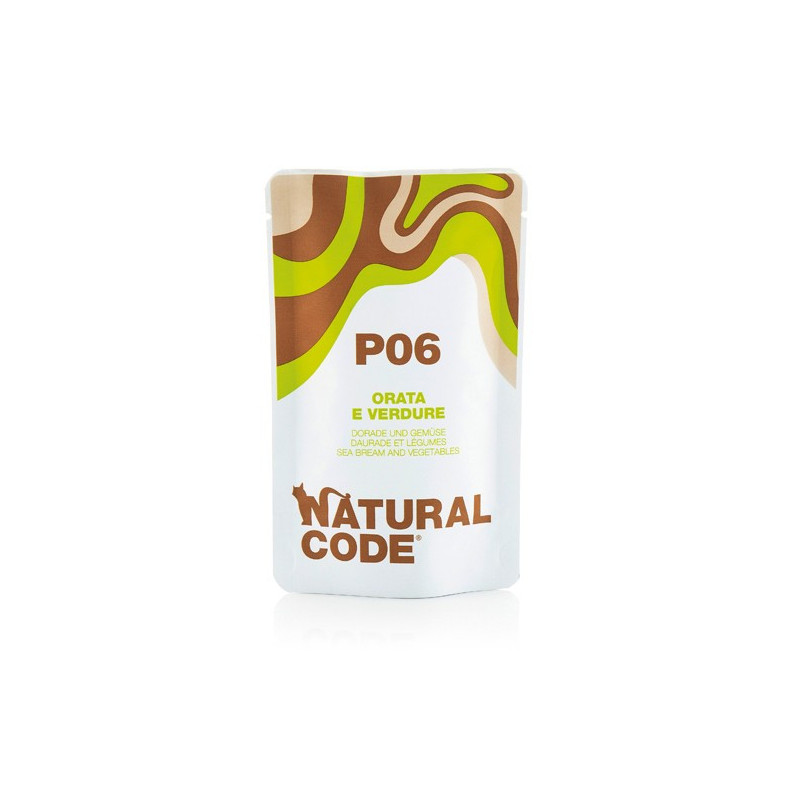 Natural Code P06 Gatto Orata E Verdure 70 Gr