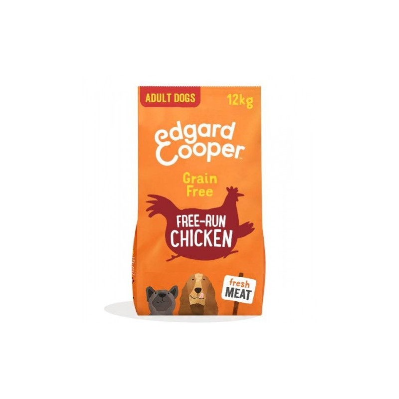 Edgard & Cooper Adult Grain Free al Pollo Ruspante Fresco con Mango, Mirtillo, Mela e Carota 2,5 Kg