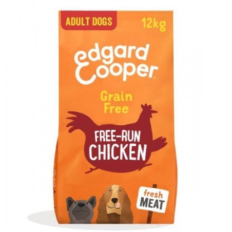 Edgard & Cooper Adult Grain Free al Pollo Ruspante Fresco con Mango, Mirtillo, Mela e Carota 2,5 Kg