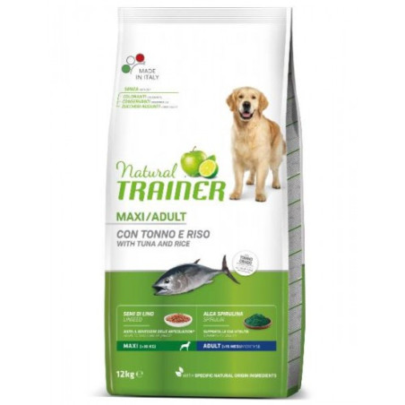 Natural Trainer - Cane Adult Maxi con Tonno e Riso da 12 kg