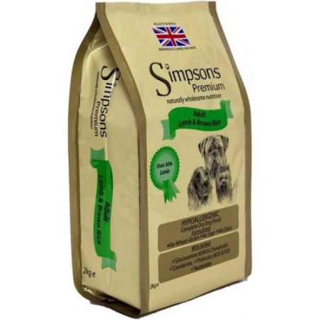 Simpsons Premium Adult all'Agnello e Riso Integrale da 12 Kg