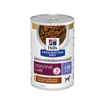 Hill's i/d Low Fat Spezzatino con Pollo, Riso e Verdure per Cani  354g