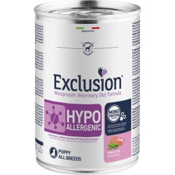 Exclusion Dog Diet Puppy Hypoallergenic Maiale e Piselli 400g