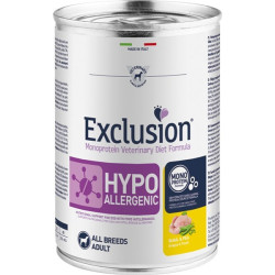 Exclusion Diet Hypoallergenic Cane Adulto Quaglia e Piselli 400g