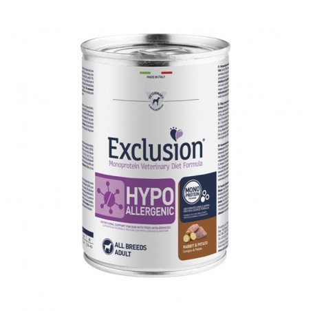 Exclusion Diet Hypoallergenic Cane Adulto Coniglio e Patate  400g