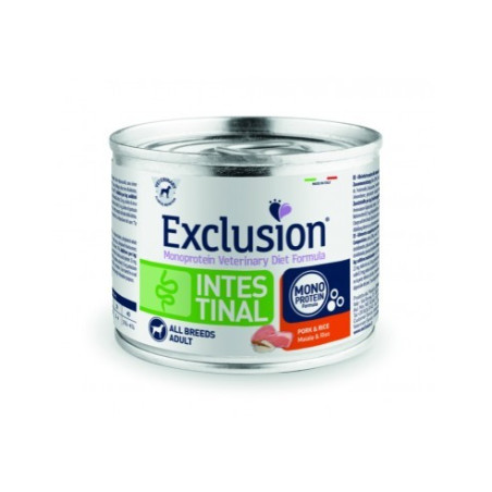 Exclusion Dog Diet Intestinal Maiale e Riso 200g