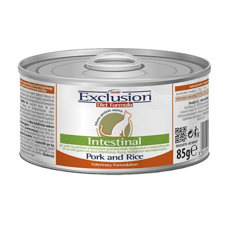 Exclusion Cat Diet Intestinal Maiale e Riso lattina 85g