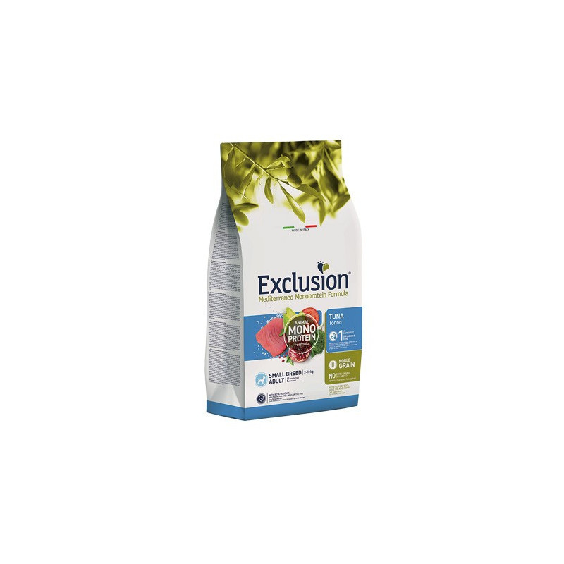 Exclusion Dog  Mediterraneo Crocchette Tonno per Cani Adulti Tg. Piccola 2kg