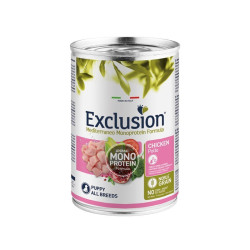 Exclusion Mediterraneo Puppy Pollo per Cuccioli lattina da 400g