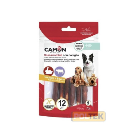 Camon Rollie Chew Rolls c/Coniglio (6pz.) 12cm 70g AB285/A