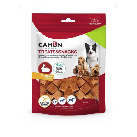 Camon Snack per Cani Rabbit Big Bites Bocconcini di Coniglio 80gr