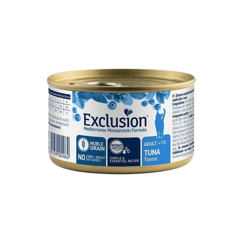 Exclusion Mediterraneo Adult Cat Tonno 85g