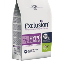 Exclusion Diet Hypoallergenic Crocchette per Cane Insetti Piselli 12kg