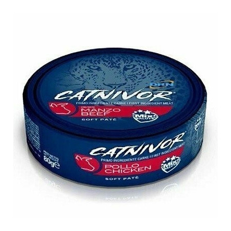 DRN Catnivor Manzo  80 gr Paté per Gatti