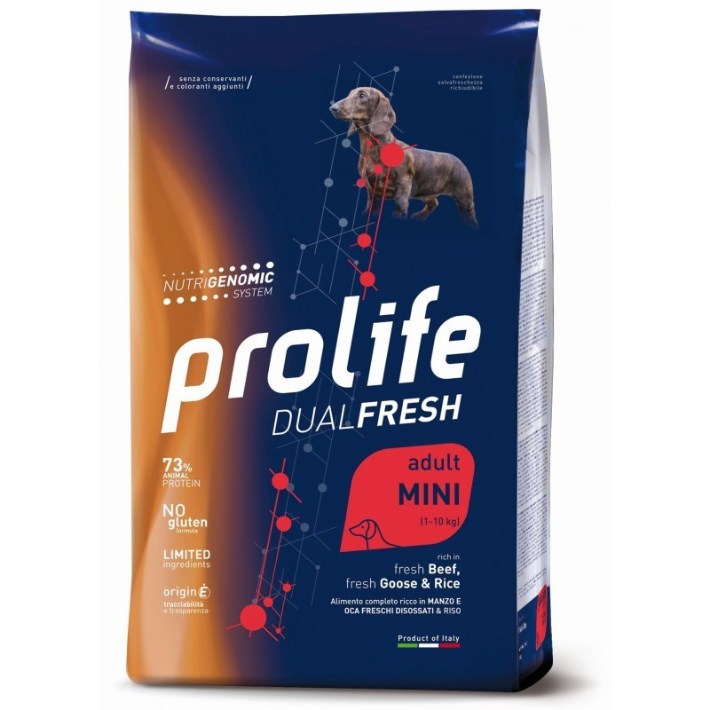 Prolife Dog DualFresh Adult Mini Manzo, Oca e Riso 2kg