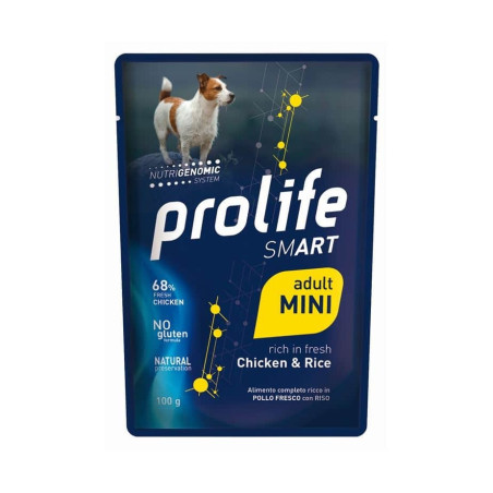 Prolife Dog Smart Adult Mini Pollo e Riso - Confezione da 100 Gr