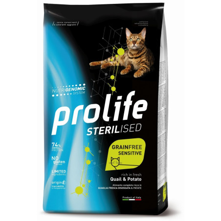 Prolife Cat Sterilised Grainfree Sensitive Quaglia e Patate - 1,5 kg