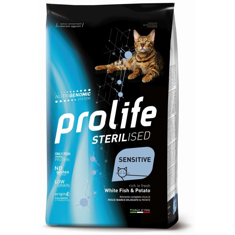 Prolife Cat Sterilised Sensitive Pesce Bianco e Patate - 1,5kg