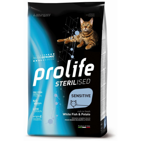 Prolife Cat Sterilised Sensitive Pesce Bianco e Patate - 1,5kg