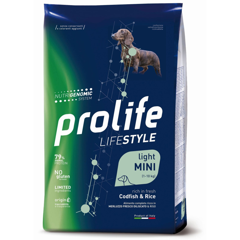 Prolife Life Style Light per Cani Mini con Merluzzo e Riso 2kg