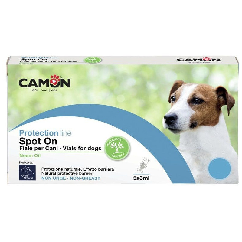 Camon  Fiale Spot-on per Cani "Olio di Neem"  5 x 3ml