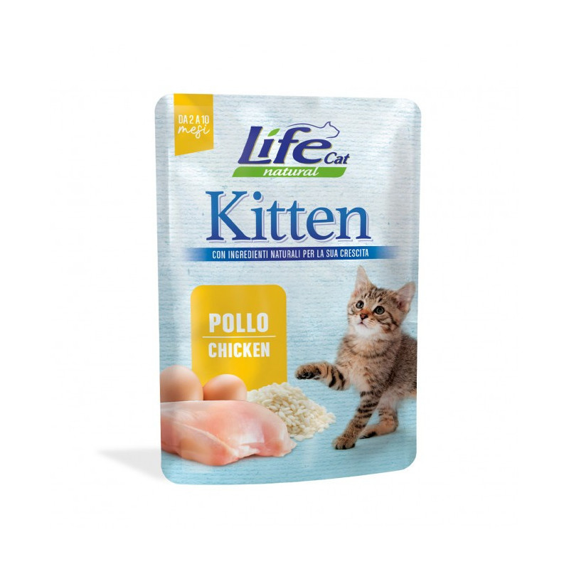 Life Cat Naturale Kitten Busta Pollo  70g