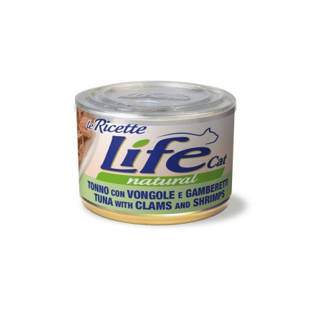 Life Cat Natural Le Ricette Tonno Vongole Gamberetti 150g