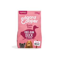 Edgard & Cooper Puppy Carne Fresca Di Anatra E Pollo Allevati A Terra Senza Cereali 2,5 Kg