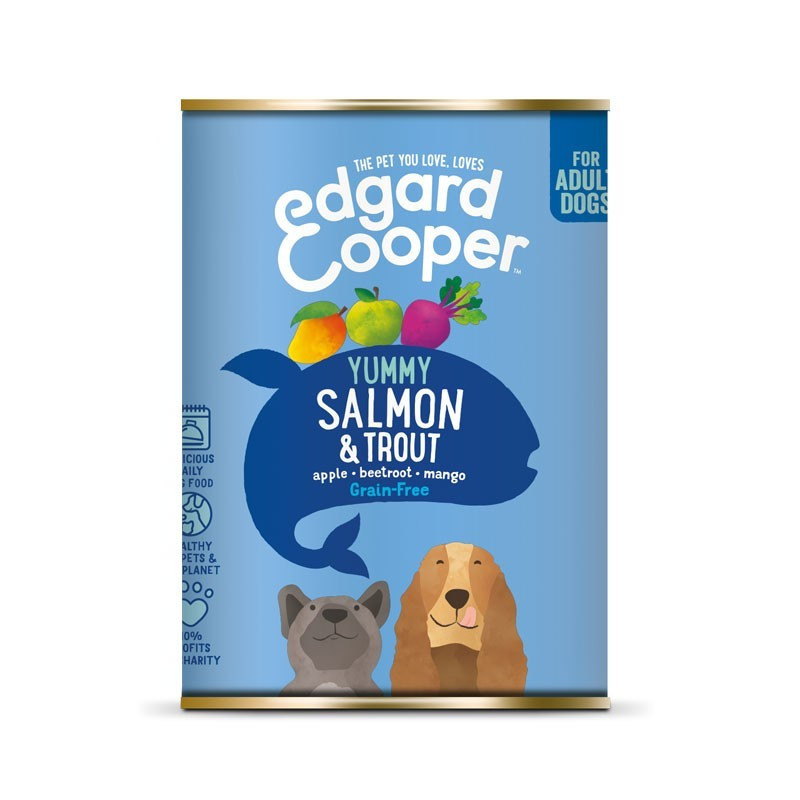 Edgard & Cooper Adulti Salmone E Trota Senza Cereali 400 Gr